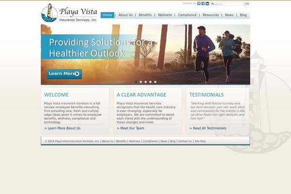 Playa theme site design template sample
