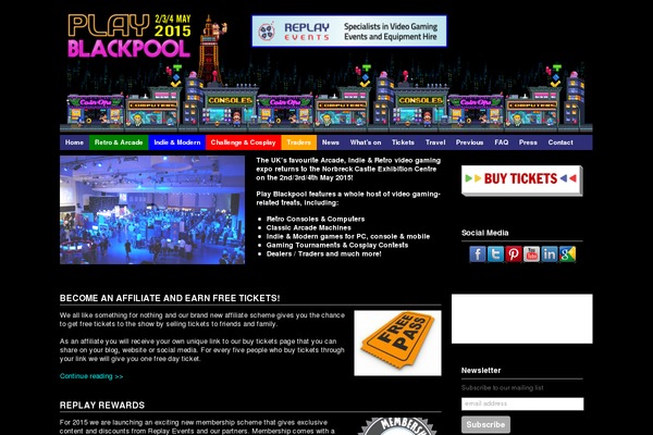 playblackpool.com site used Playexpo