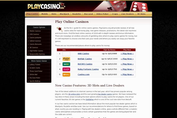 playcasino.org site used Playcasino