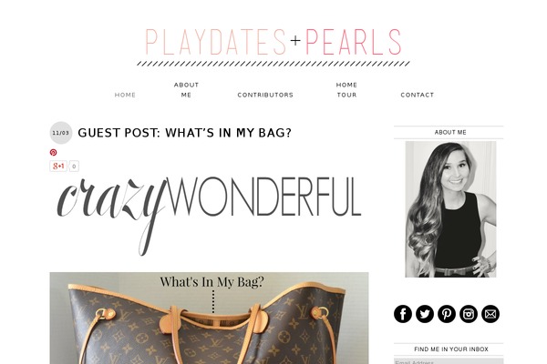 playdatesandpearls.com site used Madelinetheme