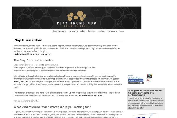 WordPress website example screenshot