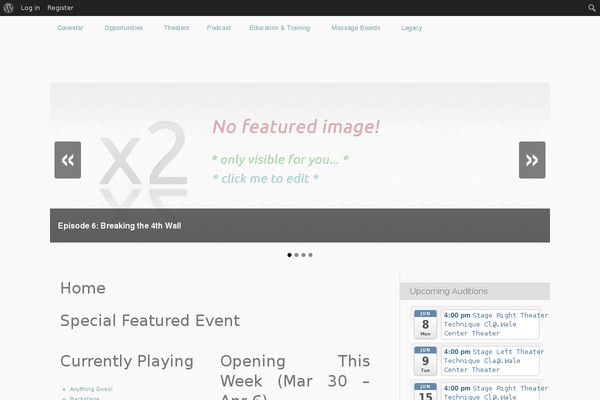 x2 theme site design template sample