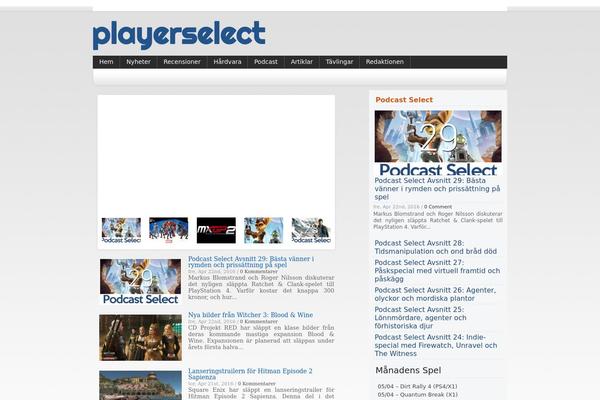 playerselect.se site used News Today