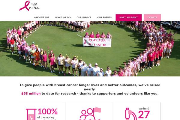 playforpink.org site used Play-for-pink