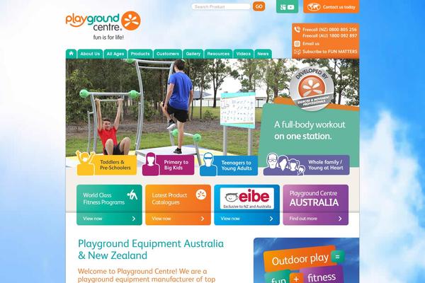 Playground theme site design template sample