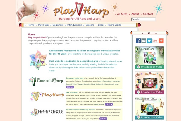 playharp.com site used Playharp