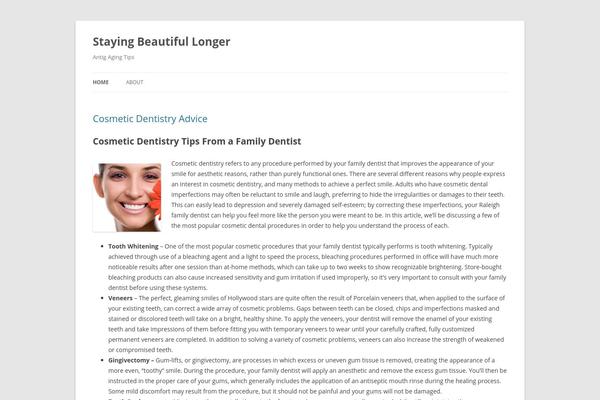 Twenty Twelve theme site design template sample