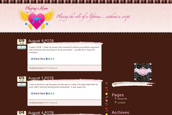 Cupcake Love theme site design template sample
