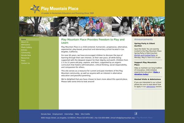 playmountain.org site used Pmp