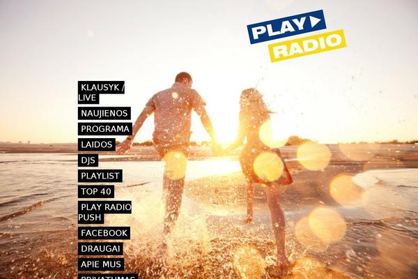 playradio.lt site used Playradio