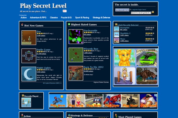 playsecretlevel.com site used Smw