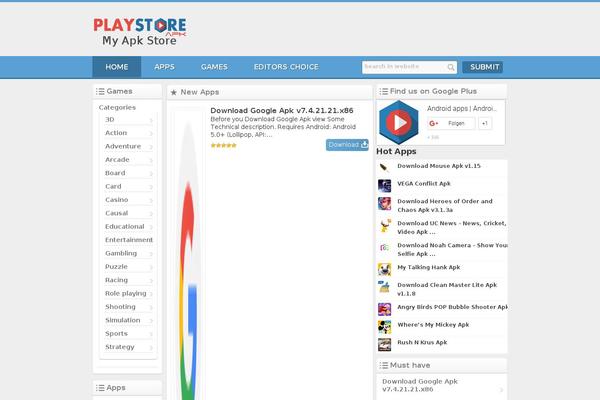 playstoreapk.org site used Sam Download