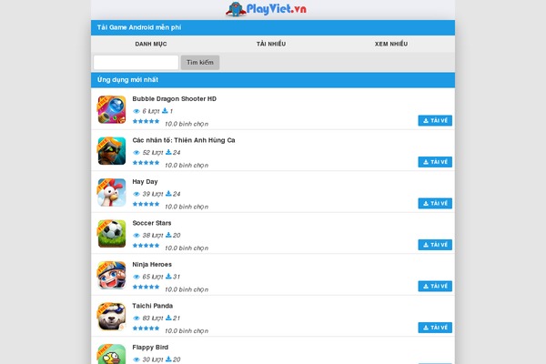 playviet.vn site used Chuong-android