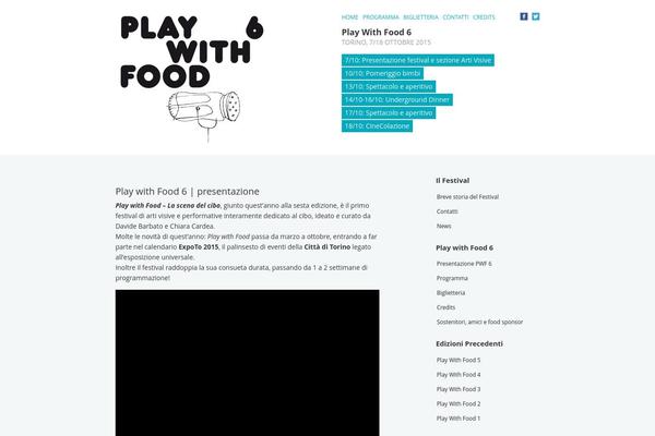 playwithfood.it site used Pwf2015