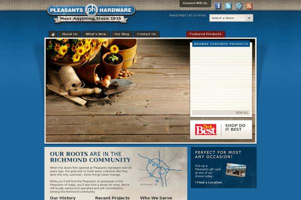 pleasantshardware.com site used Pleasants