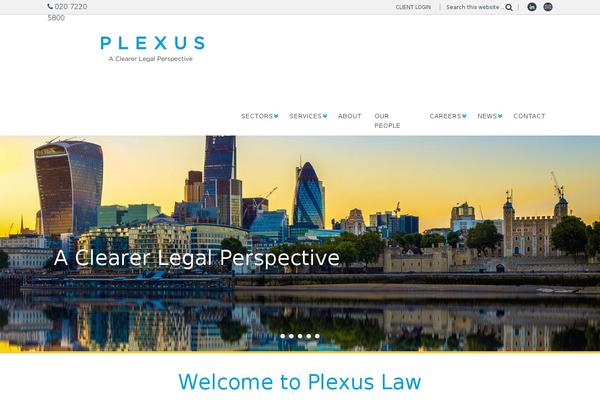 Plexus theme site design template sample