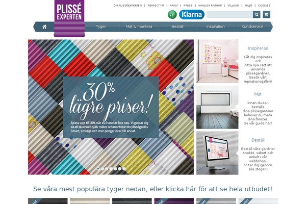 plisseexperten.se site used Plisse