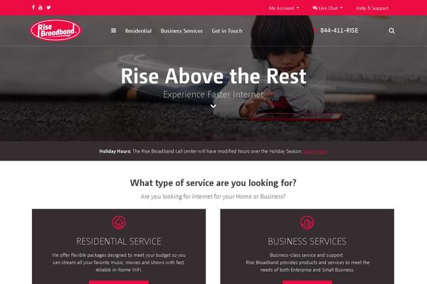 Rise-broadband theme site design template sample