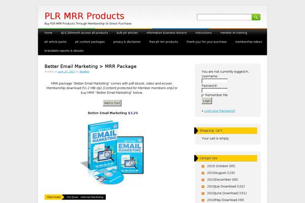 WordPress website example screenshot
