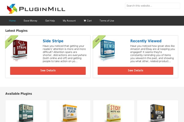 pluginmill.com site used Ta-astra-child