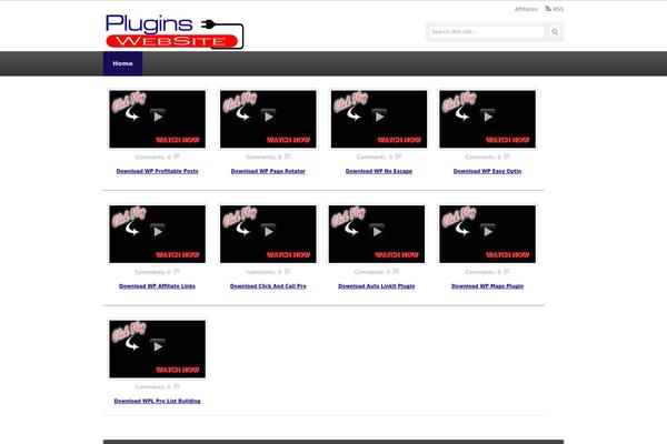 VideoPlus theme site design template sample