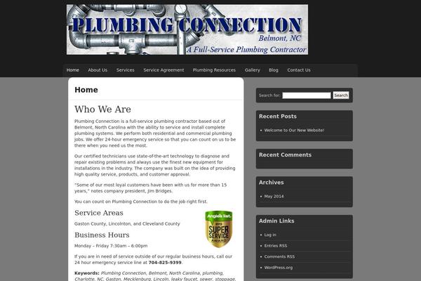 plumbing-connection.com site used quickstart