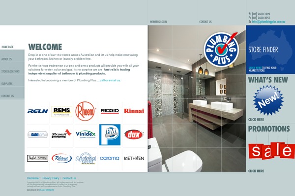 Plumbing website example screenshot