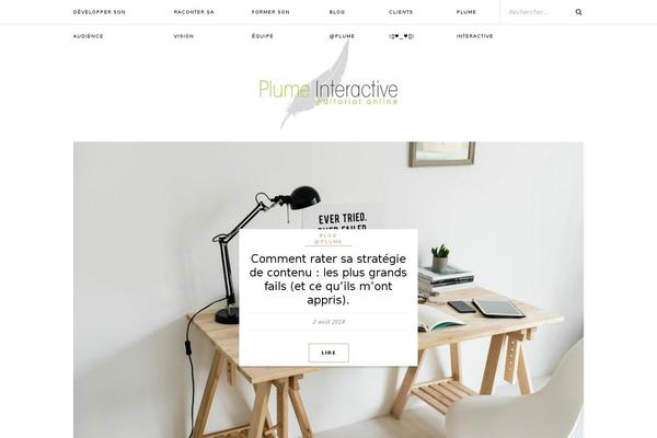plume-interactive.com site used Plume