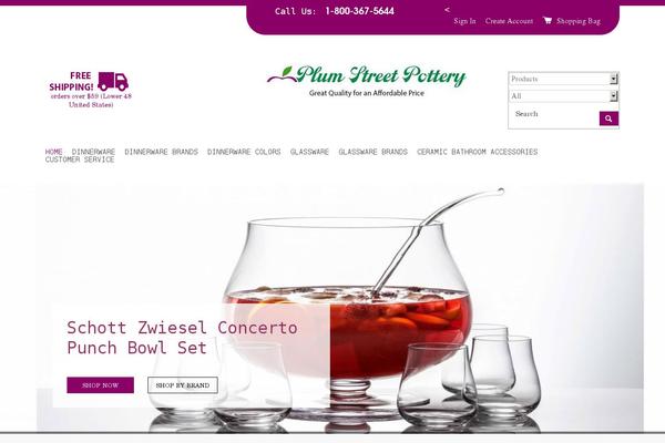 Plum theme site design template sample