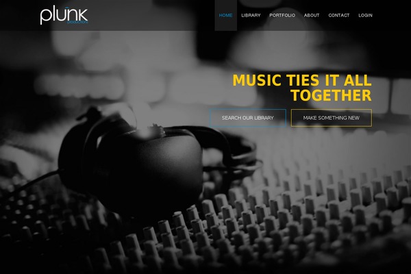 Plunk theme websites examples