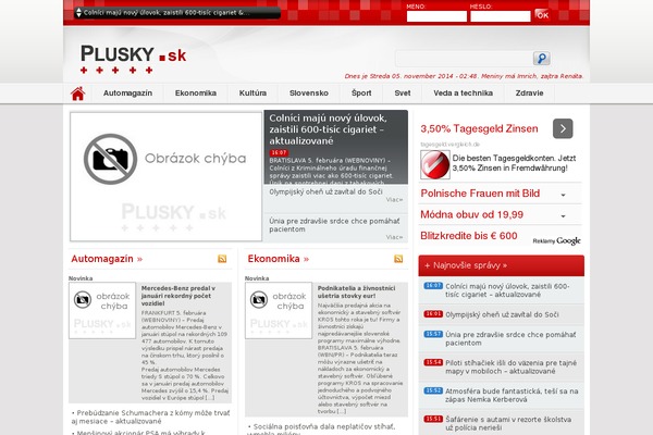plusky.sk site used Plusky