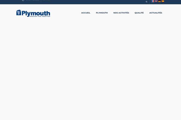 Plymouth theme site design template sample