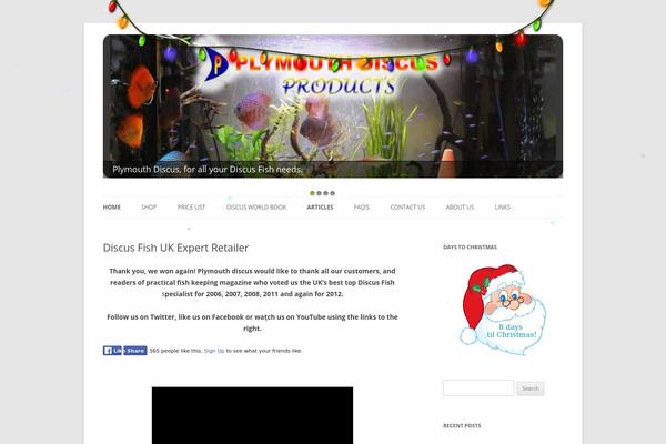 Twenty Twelve theme site design template sample