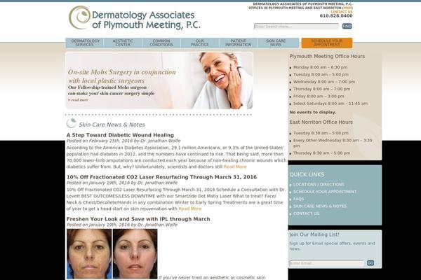 plymouthmeetingdermatology.com site used Daopm
