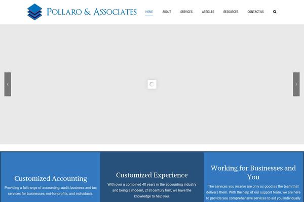 Accounting theme site design template sample