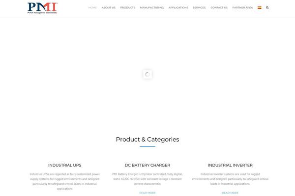 Industrial theme site design template sample