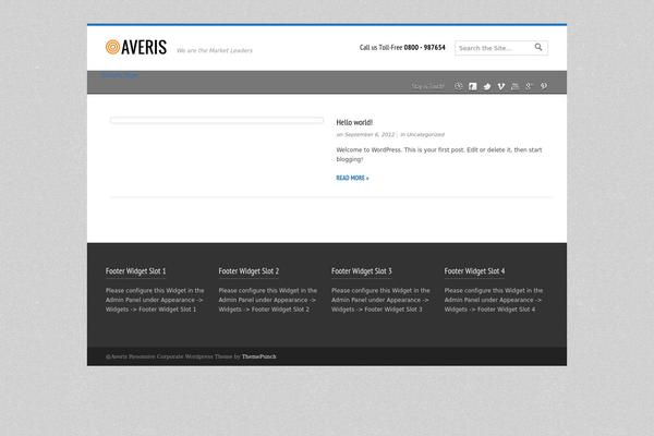 Averis theme site design template sample