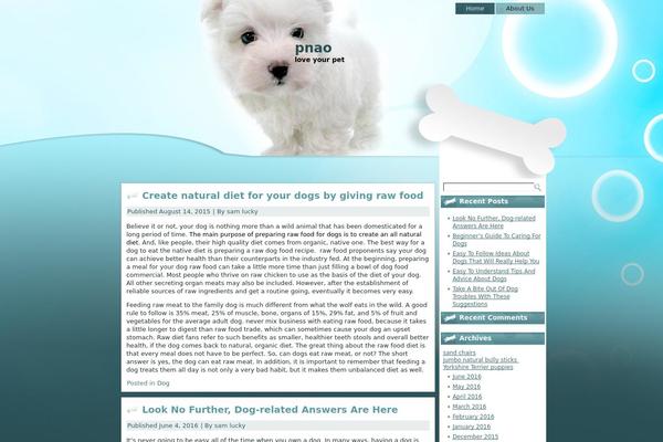 WordPress website example screenshot