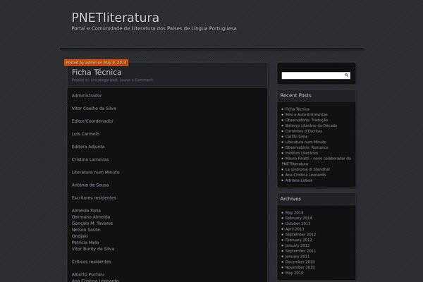 pnetliteratura.pt site used Parament-wpcom