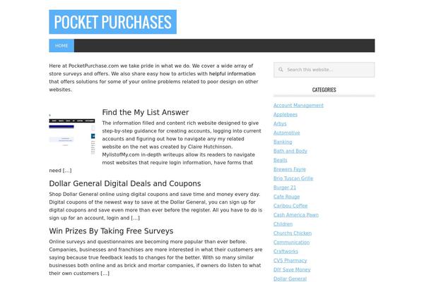 WordPress website example screenshot
