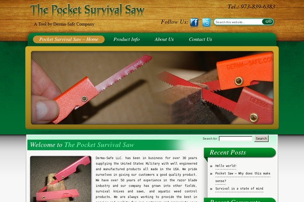 pocketsaw.com site used Dermasafe_saw