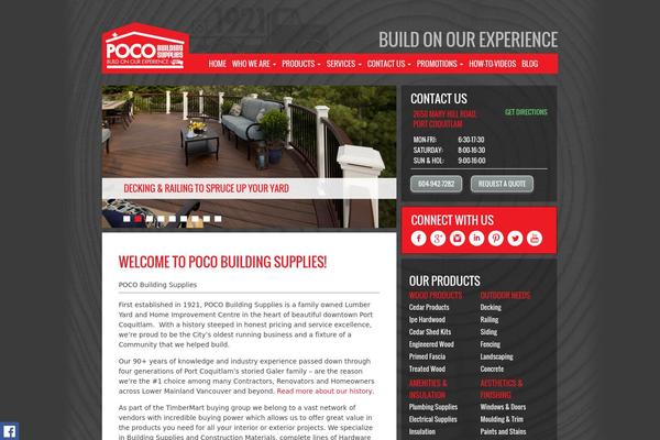 Poco theme site design template sample