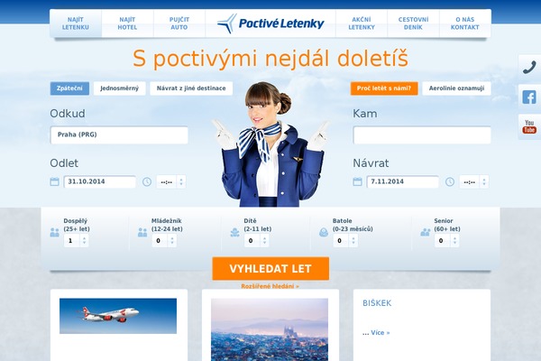 poctiveletenky.cz site used Pl-theme