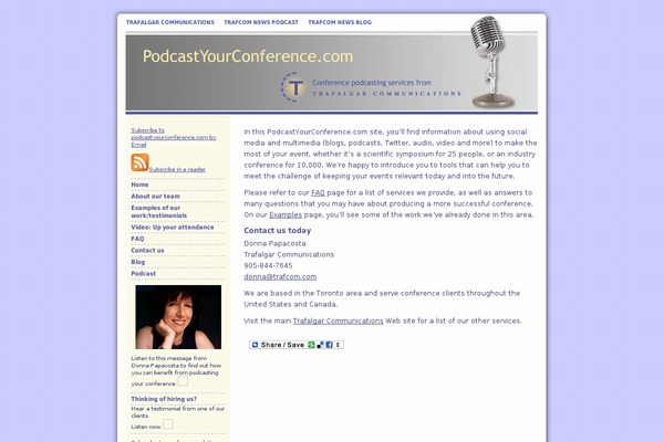 podcastyourconference.com site used Podcast
