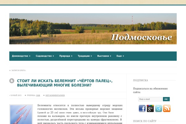 podmoskovje.com site used Kassandra-child-theme