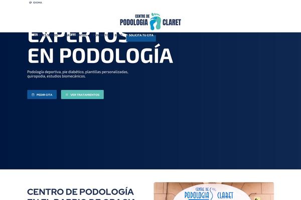 podologiaclaret.com site used Kallyas-child-master