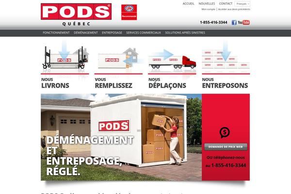 podsquebec.ca site used Pods