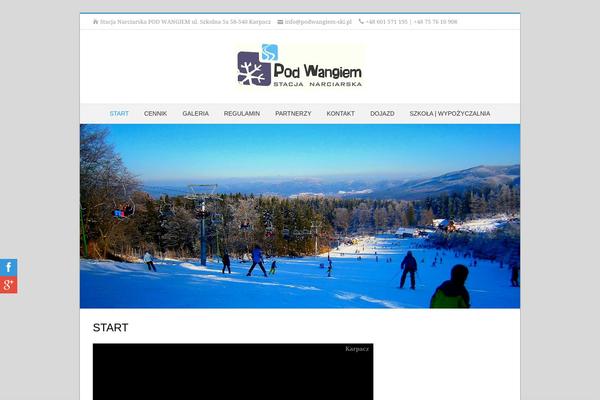 WinterDream theme site design template sample
