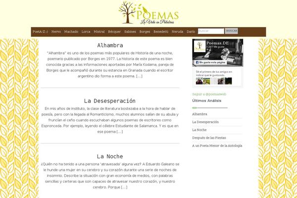 Poe theme site design template sample