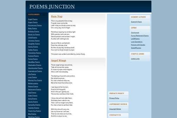 poemsjunction.com site used Quadruple Blue